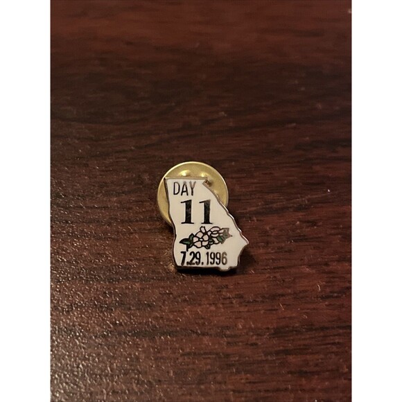 Vintage 1996 Atlanta Olympics Day 11‎ Of The Games July 29th Lapel Hat Pin - Picture 1 of 3